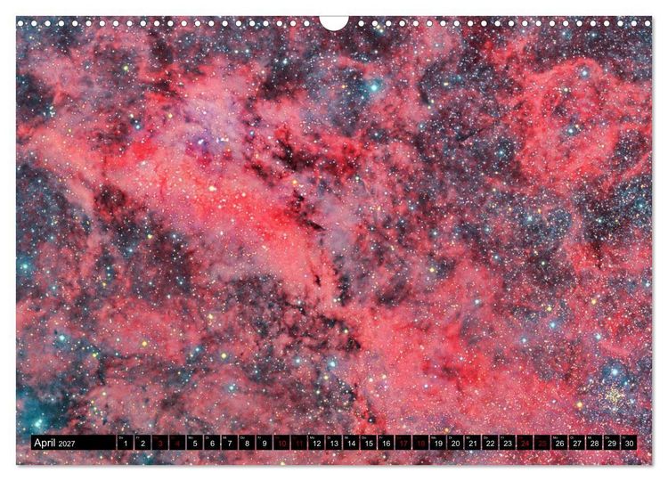 Produktbild: Farbiges Weltall (Wandkalender 2027 DIN A3 quer), CALVENDO Monatskalender