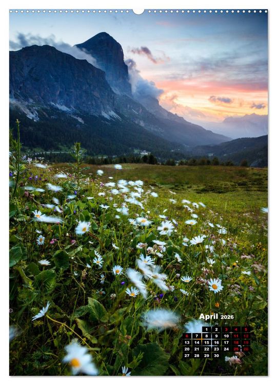 Produktbild: Dolomiten - Reise um die bleichen Berge zu entdecken (hochwertiger Premium Wandkalender 2026 DIN A2 hoch), Kunstdruck in Hochglanz