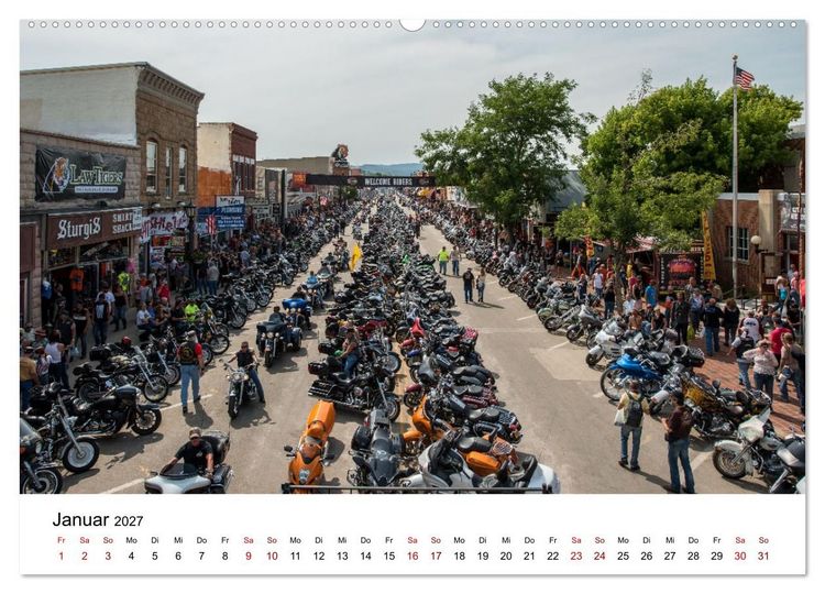 Produktbild: Sturgis - Die ber&uuml;hmteste Motorrad-Rallye der Welt (hochwertiger Premium Wandkalender 2027 DIN A2 quer), Kunstdruck in Hochglanz