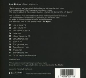 Produktbild: Miyamoto, D: Last Picture