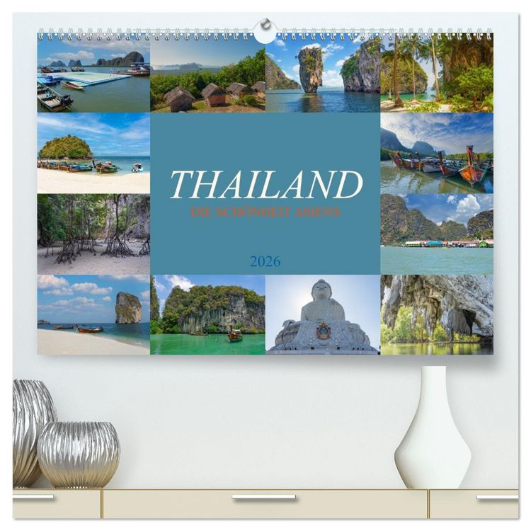 Produktbild: Thailand - Die Sch&ouml;nheit Asiens (hochwertiger Premium Wandkalender 2026 DIN A2 quer), Kunstdruck in Hochglanz