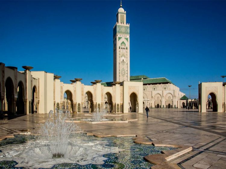 Produktbild: CALVENDO Puzzle Hassan II. Moschee, Casablanca | 1000 Teile Lege-Gr&ouml;&szlig;e 64x48cm Foto-Puzzle f&uuml;r gl&uuml;ckliche Stunden