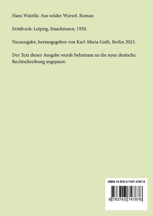 Produktbild: Aus wilder Wurzel