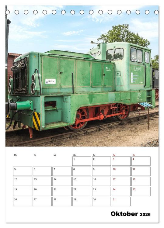 Produktbild: Klein- und Privatbahn Museum Gramzow (Tischkalender 2026 DIN A5 hoch), CALVENDO Monatskalender