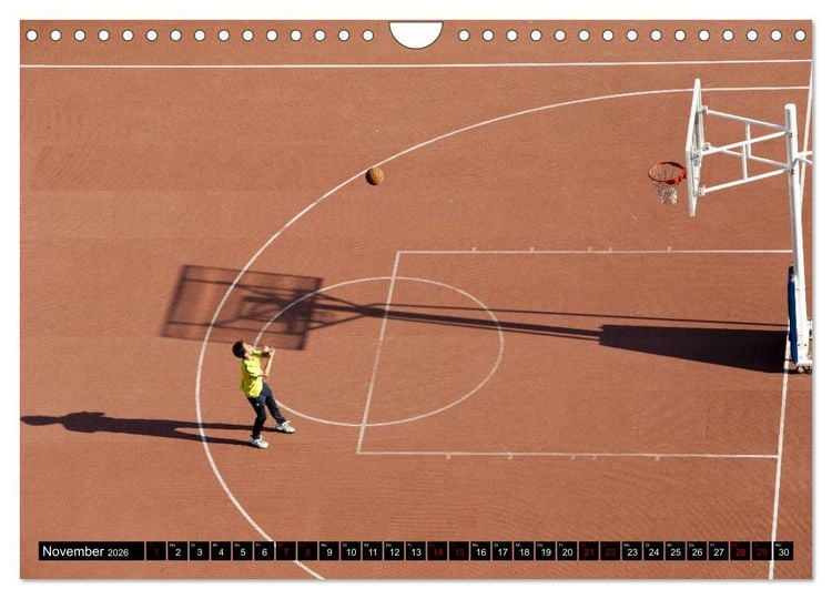 Produktbild: Trendsport Basketball (Wandkalender 2026 DIN A4 quer), CALVENDO Monatskalender
