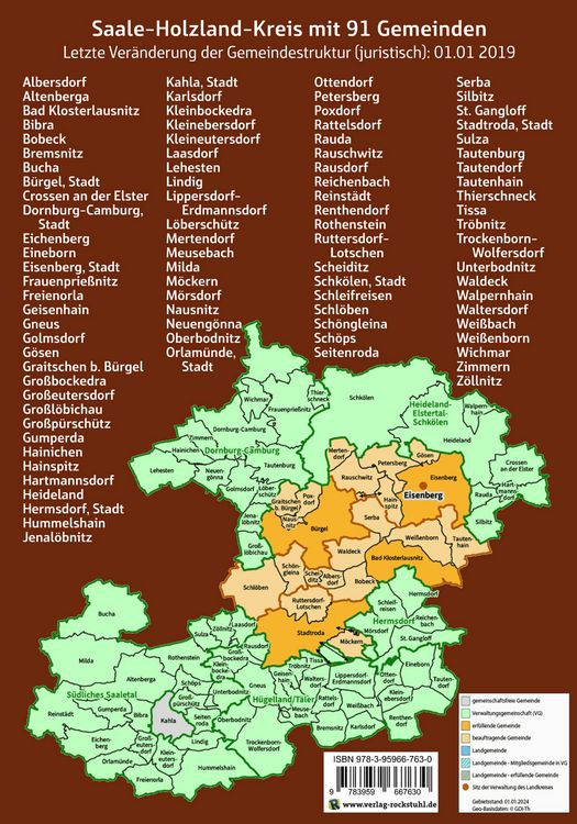 Produktbild: Wappen, Flaggen und Siegel SAALE-HOLZLAND KREIS - Ein Lexikon - Ausgabe 2026
