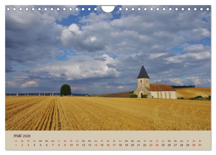 Produktbild: Paysages de l'Yonne (Calendrier mural 2026 DIN A4 vertical), CALVENDO calendrier mensuel