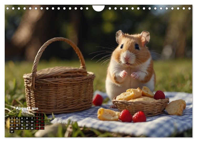 Produktbild: Hamstertage (Wandkalender 2026 DIN A4 quer), CALVENDO Monatskalender