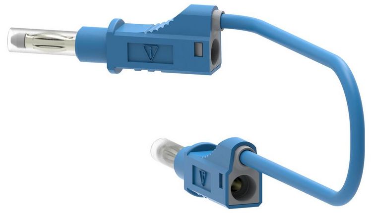 Produktbild: Electro PJP 2211/600V-CD1-25BL Messleitung Bananenstecker 25cm Blau 1St.