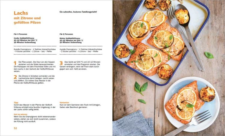 Produktbild: Hei&szlig;luftfritteuse - knusprig & fettarm frittieren, braten, r&ouml;sten, backen - neue Rezepte f&uuml;r den Airfryer f&uuml;r Fleisch, Fisch, Gem&uuml;se, Obst und Kuchen