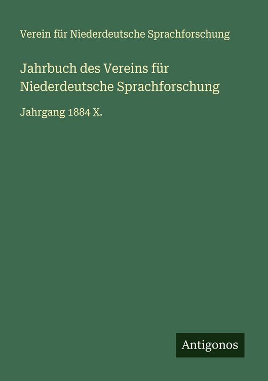 Produktbild: Jahrbuch des Vereins f&uuml;r Niederdeutsche Sprachforschung