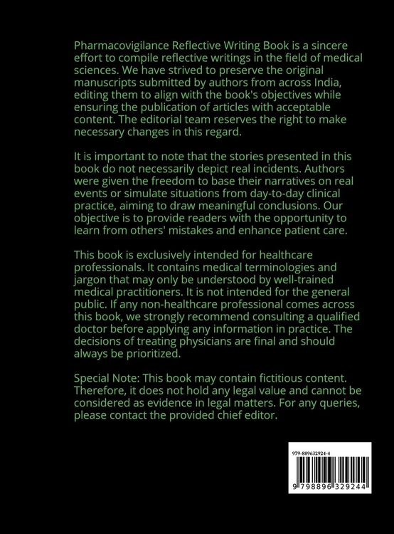 Produktbild: Pharmacovigilance Reflective Writing Book
