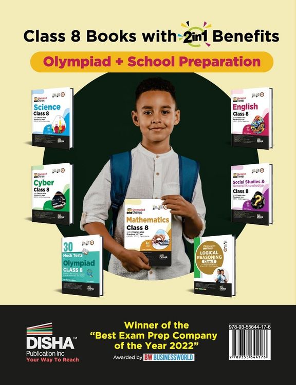 Produktbild: Olympiad Champs Mathematics Class 8 with Chapter-wise Previous 10 Year (2013 - 2022) Questions 5th Edition Complete Prep Guide with Theory, PYQs, Pa