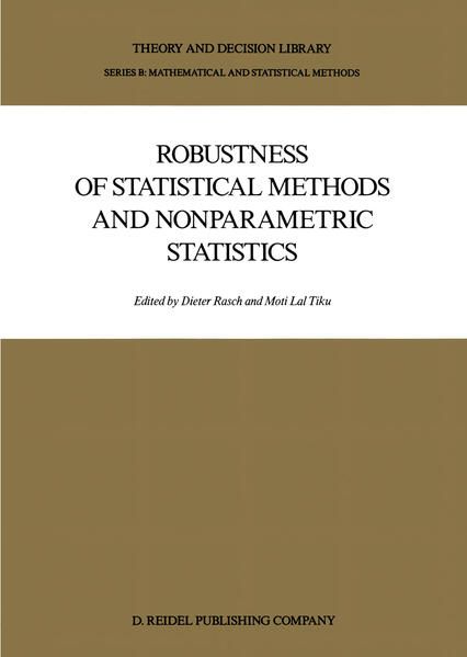 Produktbild: Robustness of Statistical Methods and Nonparametric Statistics