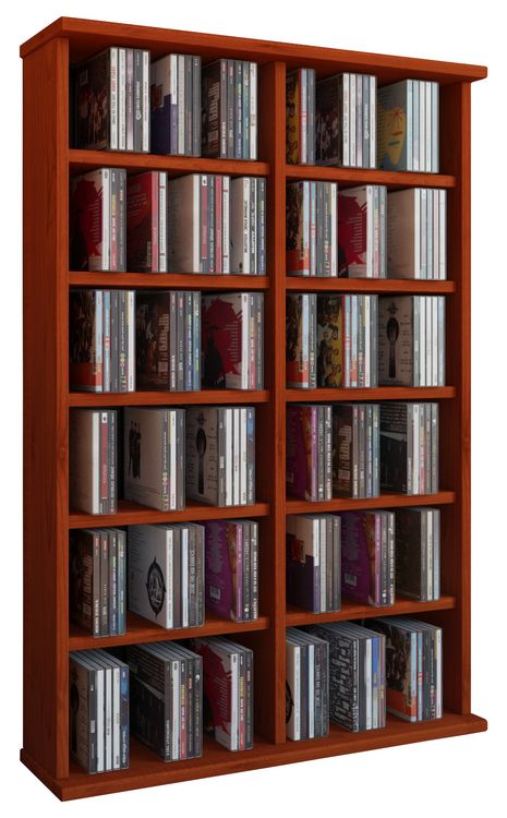 Produktbild: Holz CD DVD Stand Regal Schrank St&auml;nder Ronul