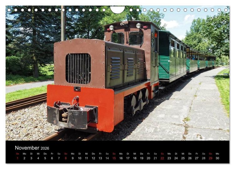 Produktbild: Waldeisenbahn Bad Muskau (Wandkalender 2026 DIN A4 quer), CALVENDO Monatskalender