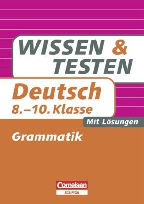Produktbild: Deutsch, 8.-10. Klasse, Grammatik