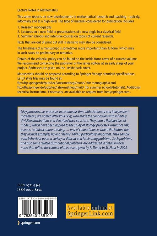 Produktbild: Fluctuation Theory for L&eacute;vy Processes