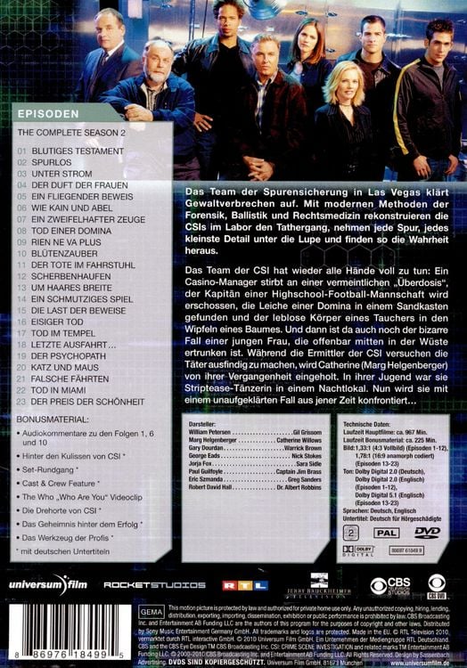 Produktbild: CSI - Season 2 [6 DVDs]