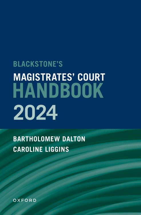 Produktbild: Blackstone's Magistrates' Court Handbook 2024