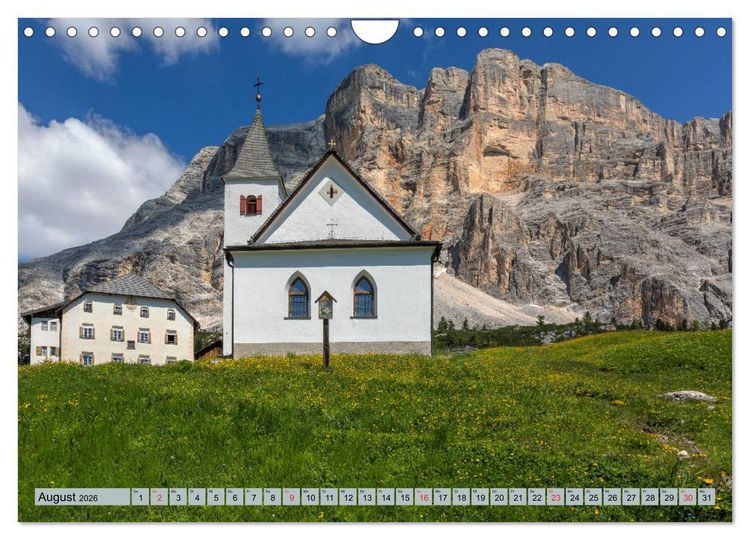 Produktbild: Dolomiten, Alpenparadies im Norden Italiens (Wandkalender 2026 DIN A4 quer), CALVENDO Monatskalender
