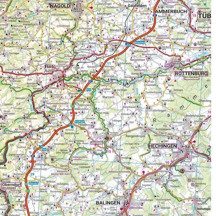 Produktbild: Freytag & berndt Stra&szlig;enkarte Schwarzwald - Schw&auml;bische Alb - Bodensee 1:150.000