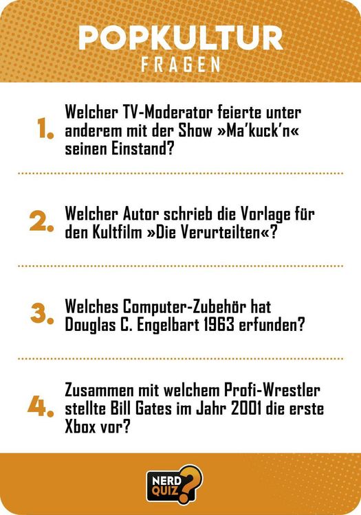 Produktbild: Nerd Quiz - das Kartenspiel