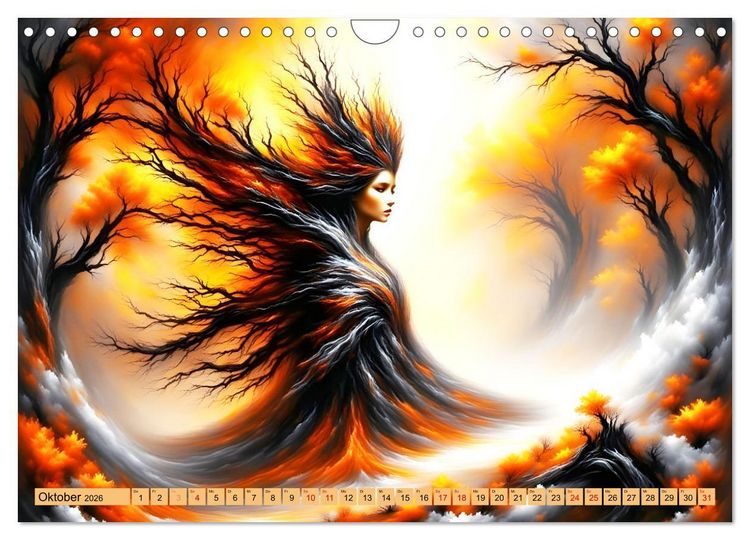 Produktbild: Die Magie der Natur Monatsk&ouml;niginnen (Wandkalender 2026 DIN A4 quer), CALVENDO Monatskalender