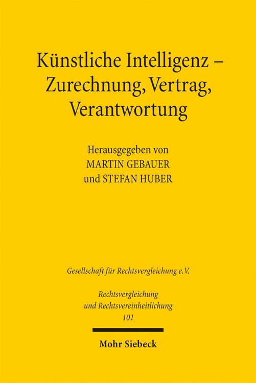 Produktbild: K&uuml;nstliche Intelligenz - Zurechnung, Vertrag, Verantwortung