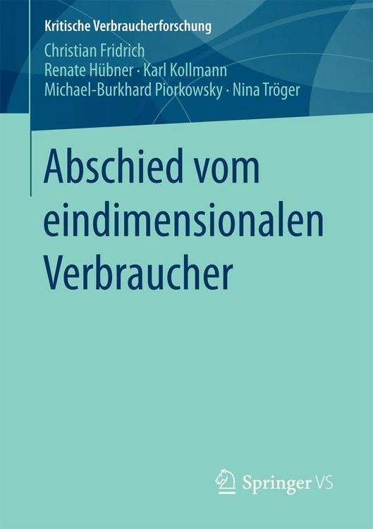Produktbild: Abschied vom eindimensionalen Verbraucher