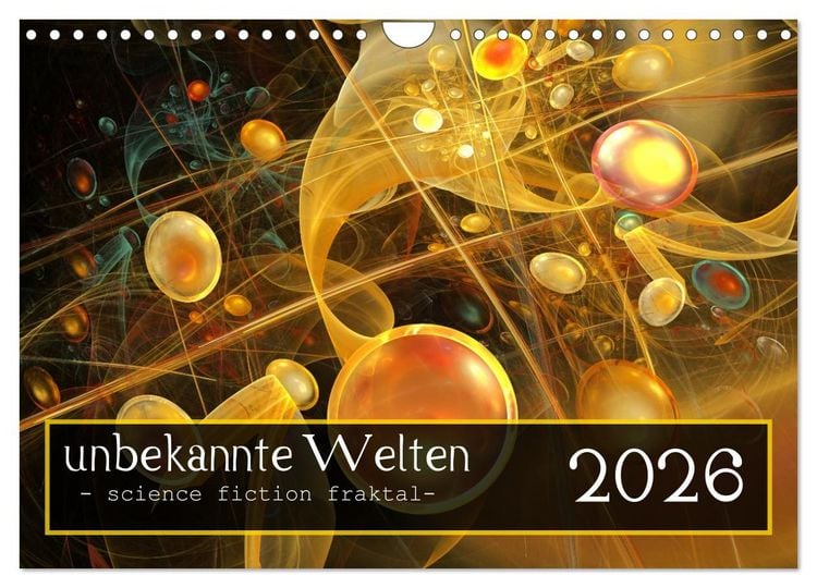 Produktbild: Unbekannte Welten (Wandkalender 2026 DIN A4 quer), CALVENDO Monatskalender