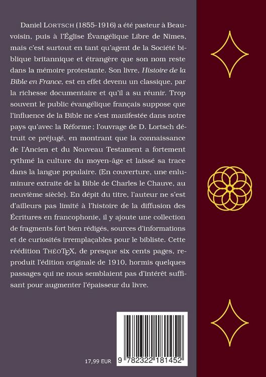 Produktbild: Histoire de la Bible en France