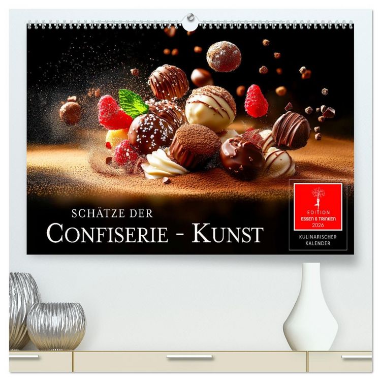 Produktbild: Sch&auml;tze der Confiserie Kunst (hochwertiger Premium Wandkalender 2026 DIN A2 quer), Kunstdruck in Hochglanz