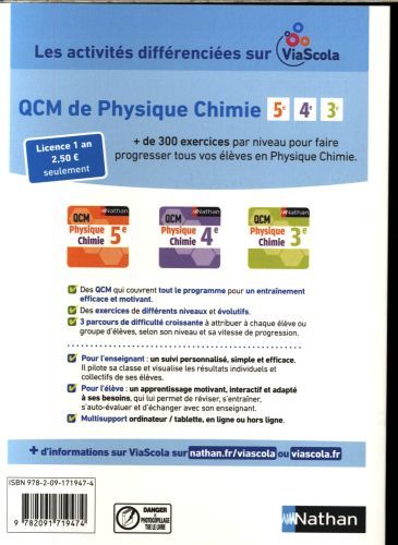Produktbild: Physique-Chimie 5e-4e-3e, cycle 4: livre du professeur