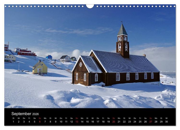 Produktbild: Gr&ouml;nland - Der wilde, wei&szlig;e Westen (Wandkalender 2026 DIN A3 quer), CALVENDO Monatskalender