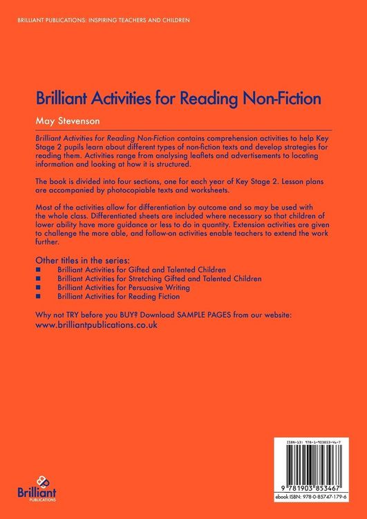Produktbild: Brilliant Activities for Reading Non-Fiction