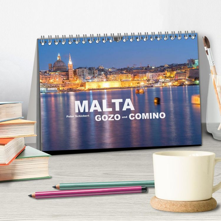 Produktbild: Malta - Gozo und Comino (Tischkalender 2026 DIN A5 quer), CALVENDO Monatskalender