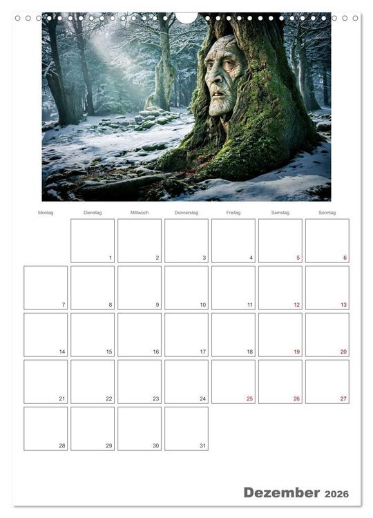 Produktbild: Der Zauberwald Eine geheimnisvolle Reise (Wandkalender 2026 DIN A3 hoch), CALVENDO Monatskalender