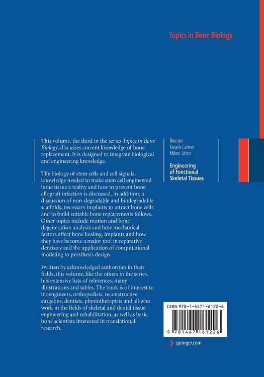 Produktbild: Engineering of Functional Skeletal Tissues