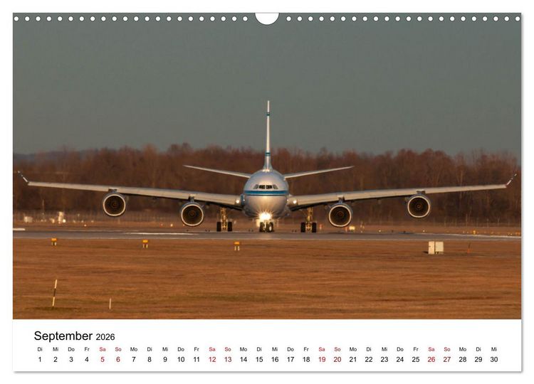 Produktbild: Flugzeuge von Airbus 2026 (Wandkalender 2026 DIN A3 quer), CALVENDO Monatskalender