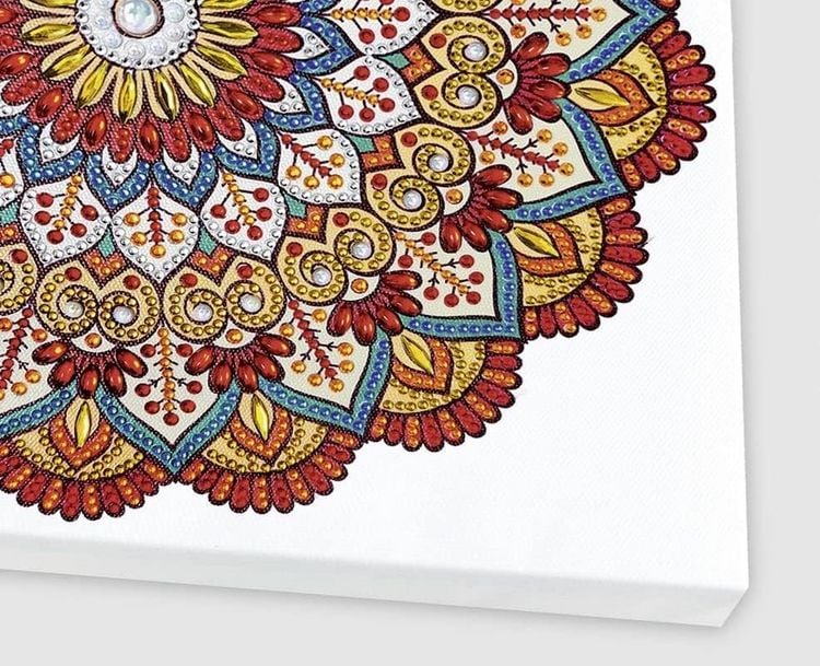 Produktbild: Diamond Painting "Diamantane Mandala Set 6", rot / orange / petrol