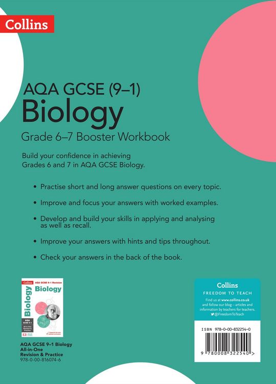 Produktbild: GCSE Science 9-1 - Aqa GCSE (9-1) Biology Grade 6-7 Booster Workbook