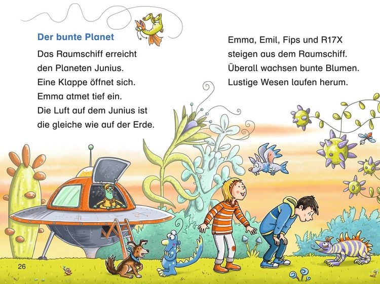 Produktbild: Duden Leseprofi &ndash; Die verr&uuml;ckte Reise ins All, 1. Klasse