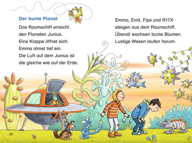 Produktbild: Duden Leseprofi &ndash; Die verr&uuml;ckte Reise ins All, 1. Klasse