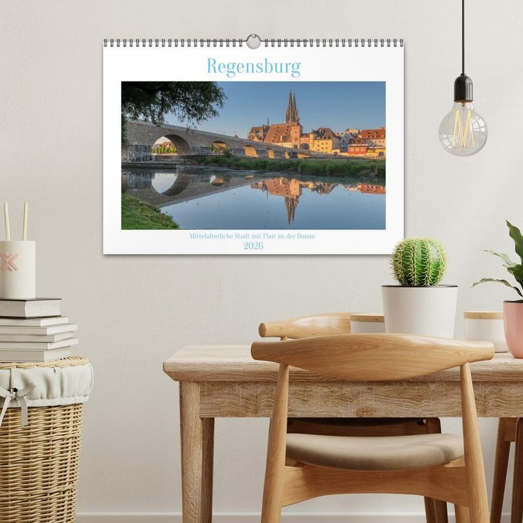 Produktbild: Regensburg Mittelalterliche Stadt mit Flair an der Donau (Wandkalender 2026 DIN A3 quer), CALVENDO Monatskalender