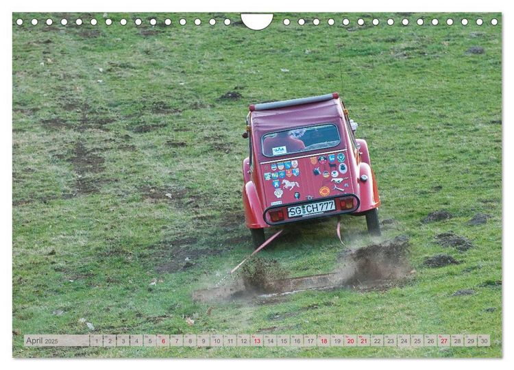 Produktbild: Citro&euml;n 2CV - Ente rot (Wandkalender 2025 DIN A4 quer), CALVENDO Monatskalender
