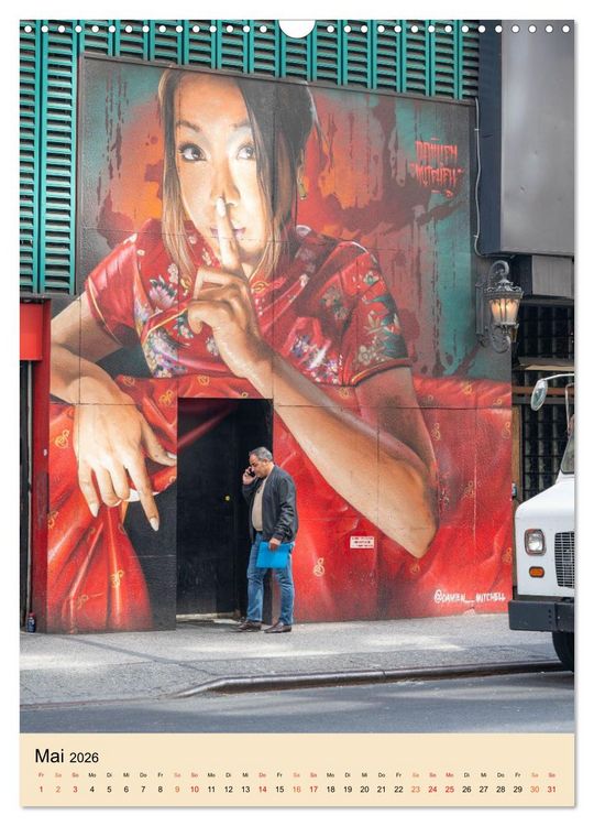 Produktbild: Walls of New York &ndash; Street Art in Farbe (Wandkalender 2026 DIN A3 hoch), CALVENDO Monatskalender