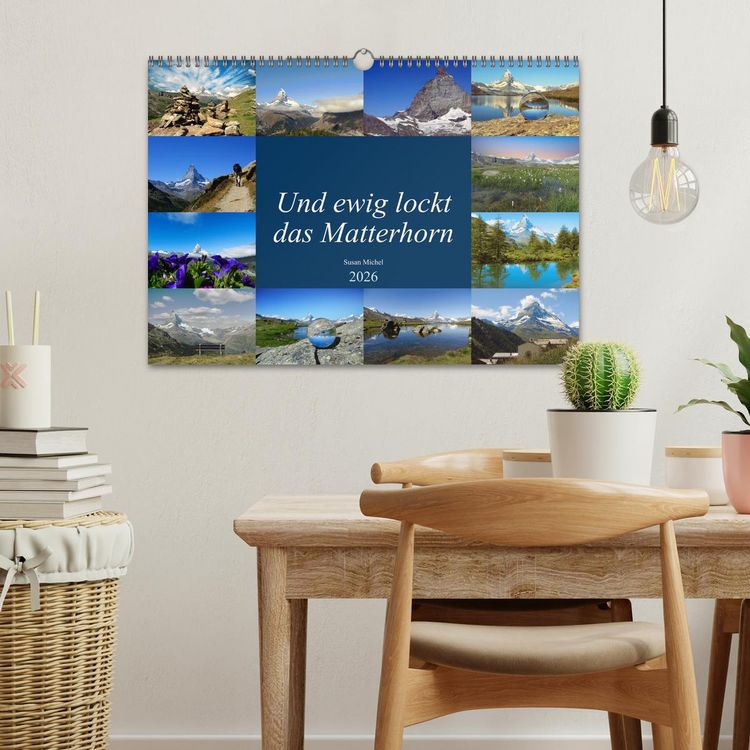 Produktbild: Und ewig lockt das Matterhorn (Wandkalender 2026 DIN A3 quer), CALVENDO Monatskalender