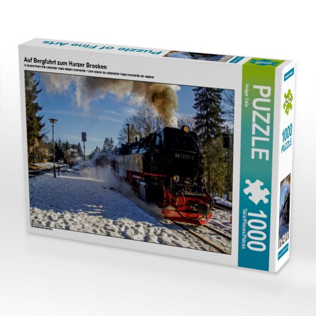 Produktbild: CALVENDO Puzzle Auf Bergfahrt zum Harzer Brocken | 1000 Teile Lege-Gr&ouml;&szlig;e 64x48cm Foto-Puzzle f&uuml;r gl&uuml;ckliche Stunden