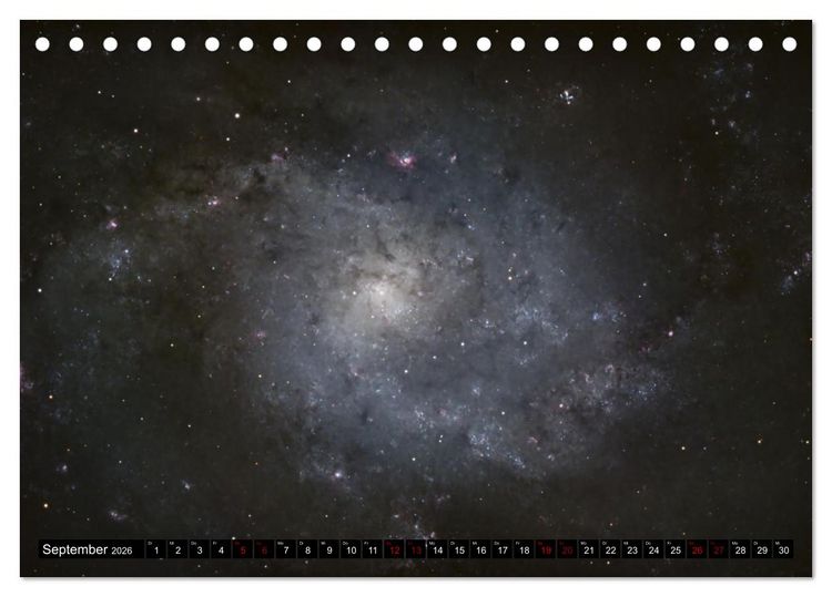 Produktbild: Ein Streifzug durch das Universum (Tischkalender 2026 DIN A5 quer), CALVENDO Monatskalender